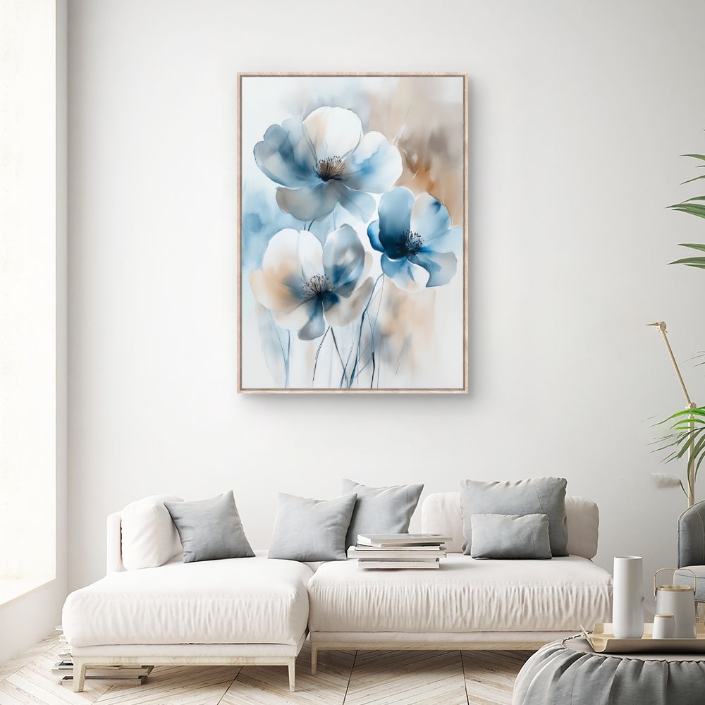 Toile "Fleurs élégantes"