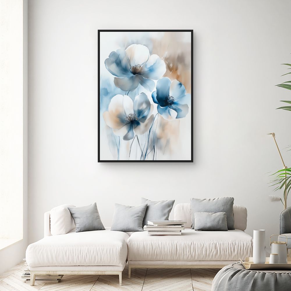 Toile "Fleurs élégantes"