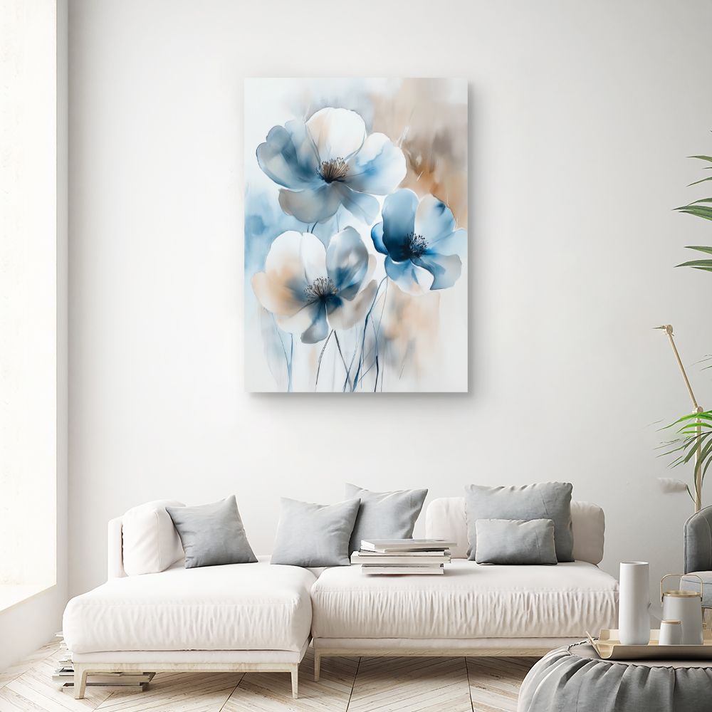 Toile "Fleurs élégantes"