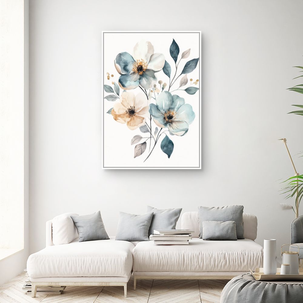 Toile "Fleurs élégantes"