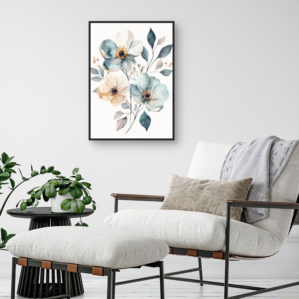 Toile "Fleurs élégantes"