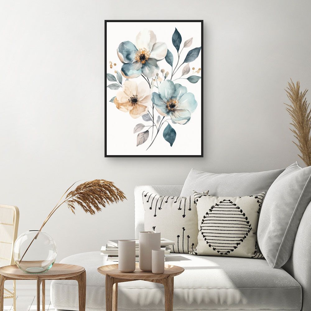 Toile "Fleurs élégantes"
