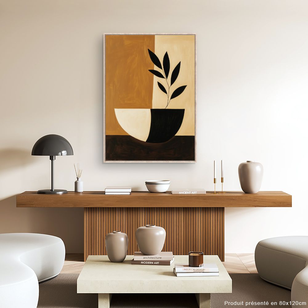 Toile "Feuillage minimaliste"