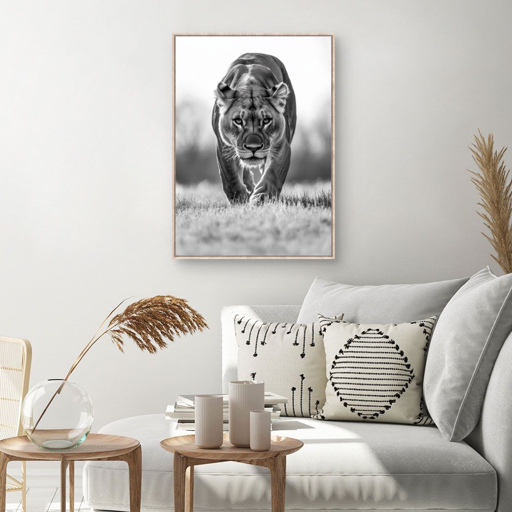 Toile Tigre majestueux – toile cadre naturel (slide 1, 60×90)