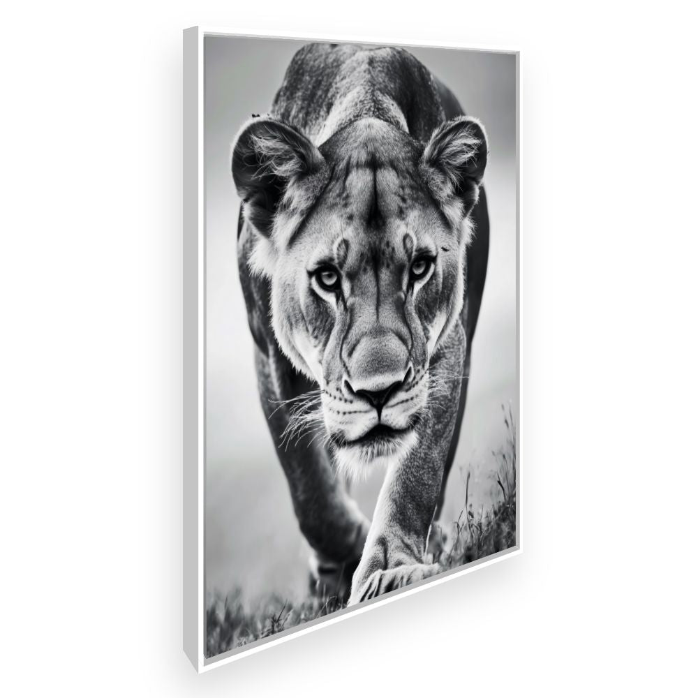 Toile Lion majestueux – toile cadre blanc (slide 2)