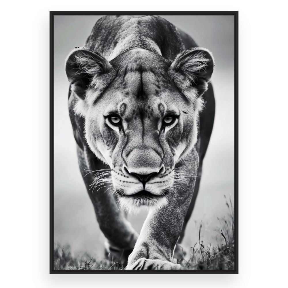 Toile Lion majestueux – toile cadre noir (slide 3)