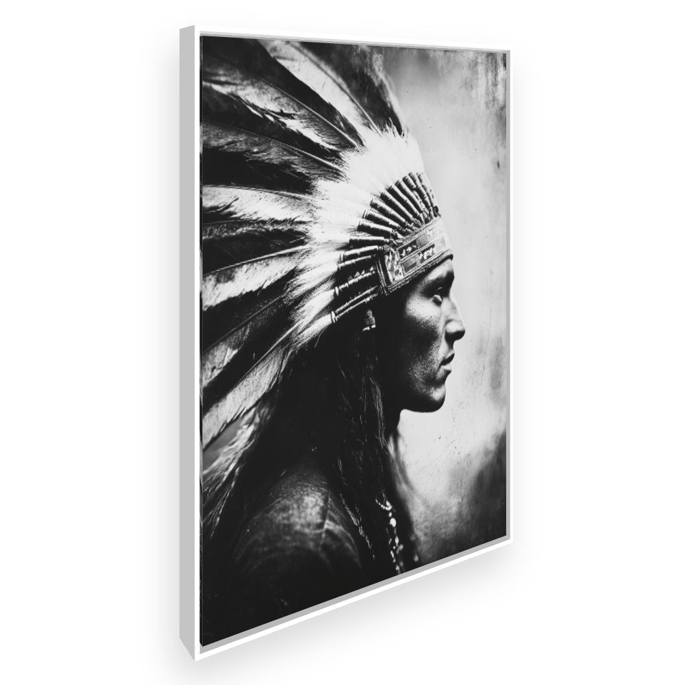 Toile Portrait intemporel – toile cadre blanc (slide 2)