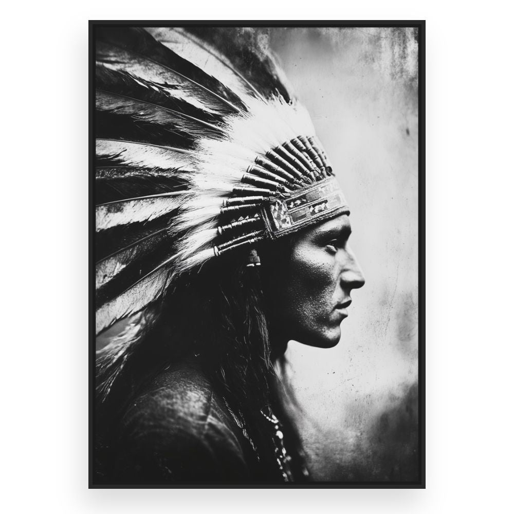 Toile Portrait intemporel – toile cadre noir (slide 3)