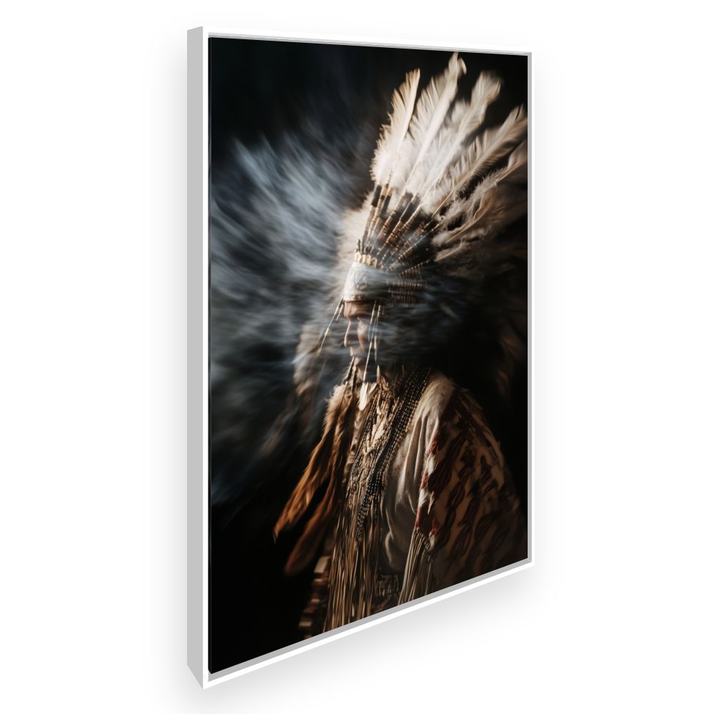 Toile Fascinant mouvement tribal – toile cadre blanc (slide 2)