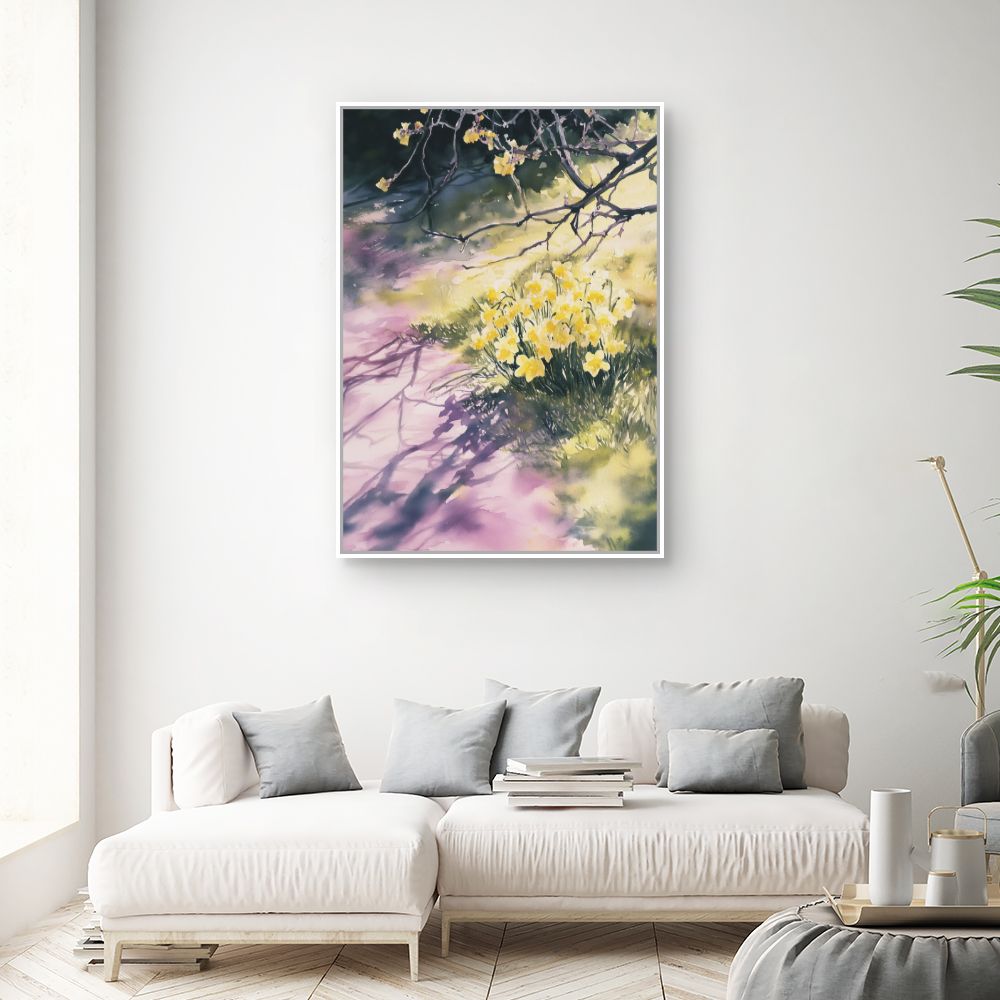 Toile "Fleurs ensoleillées"