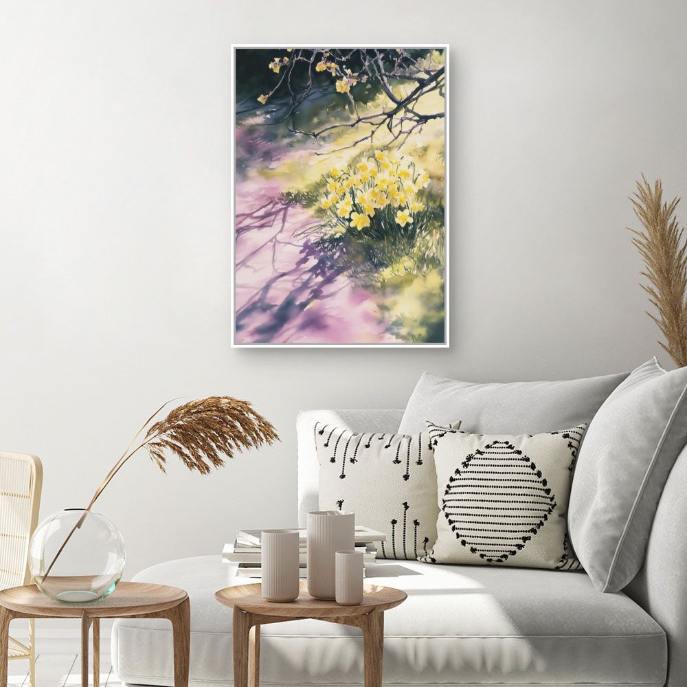Toile "Fleurs ensoleillées"