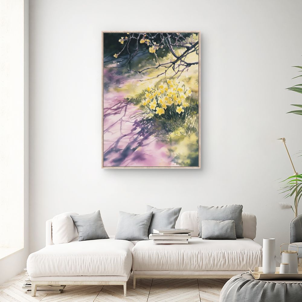 Toile "Fleurs ensoleillées"