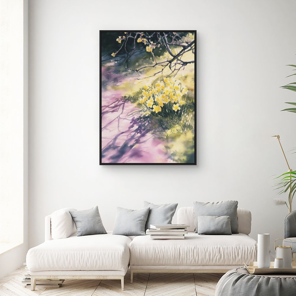 Toile "Fleurs ensoleillées"