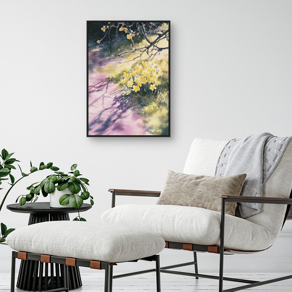 Toile "Fleurs ensoleillées"