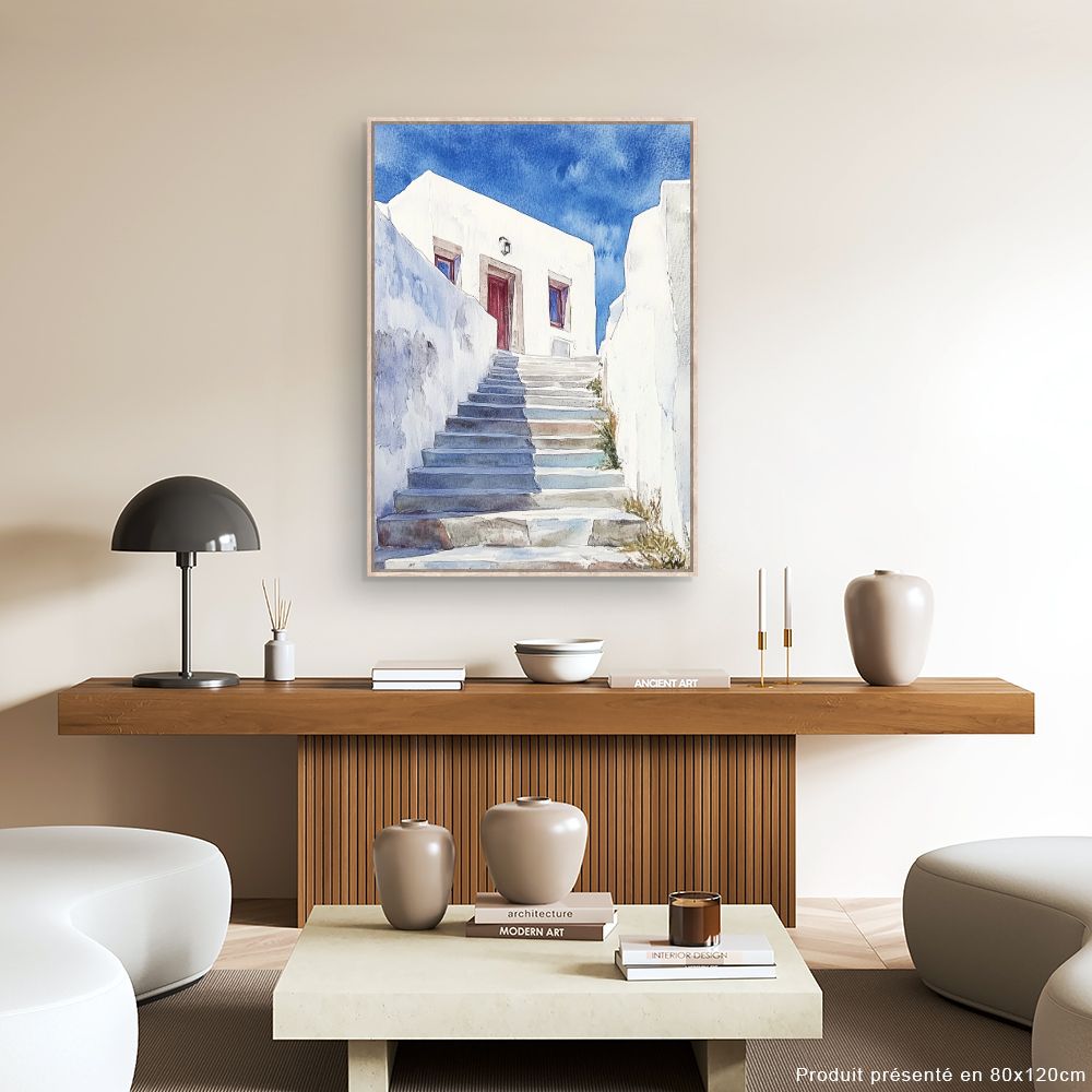 Toile "Escalier ensoleillé"