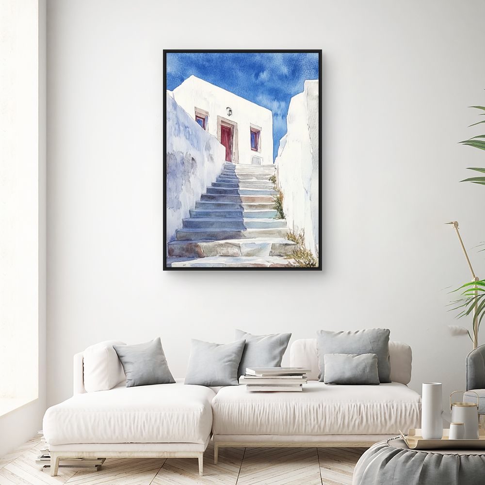 Toile "Escalier ensoleillé"