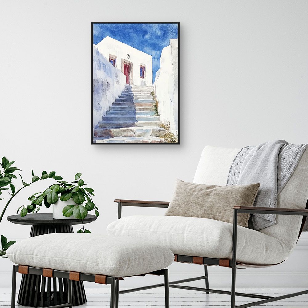 Toile "Escalier ensoleillé"