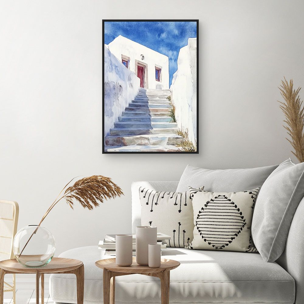 Toile "Escalier ensoleillé"