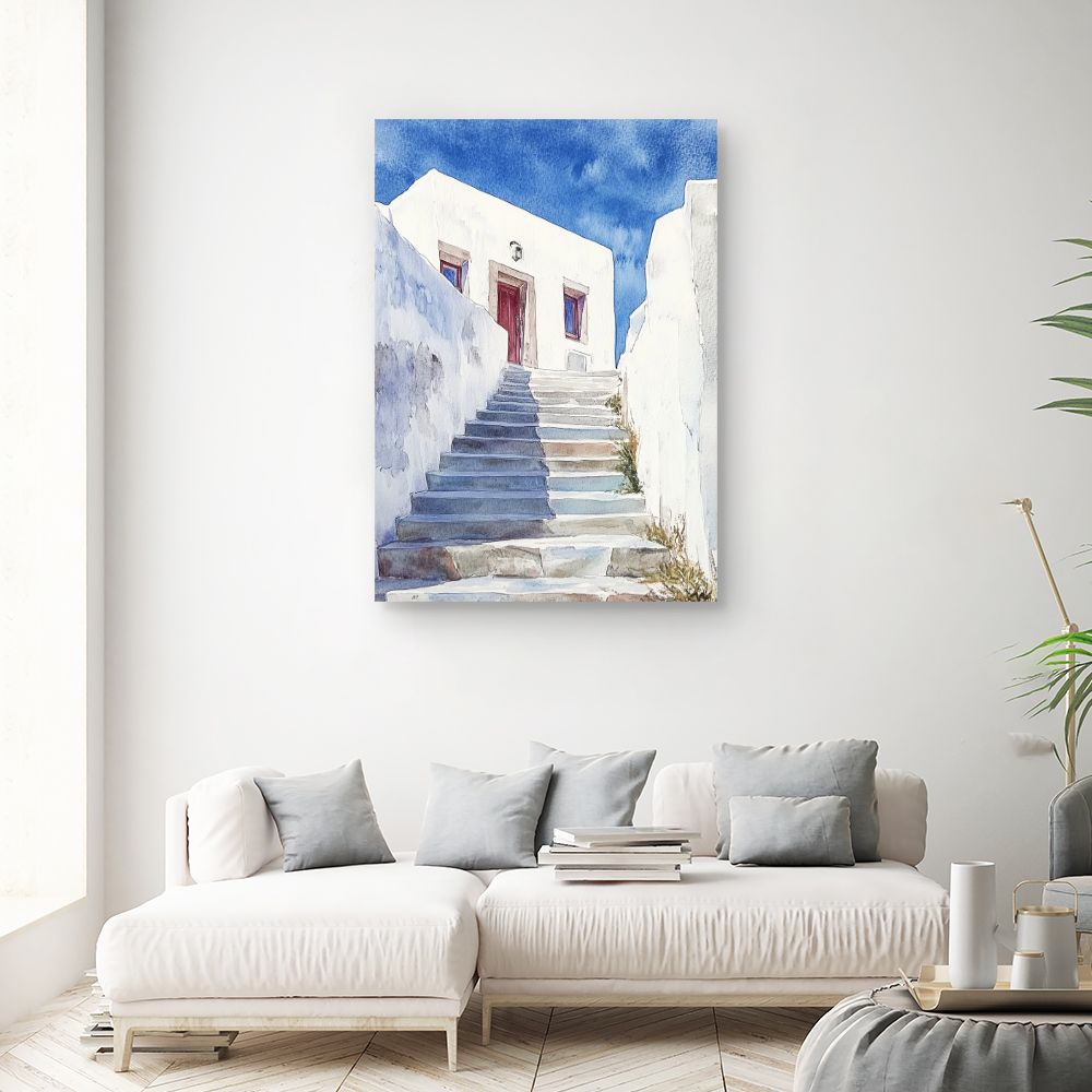 Toile "Escalier ensoleillé"