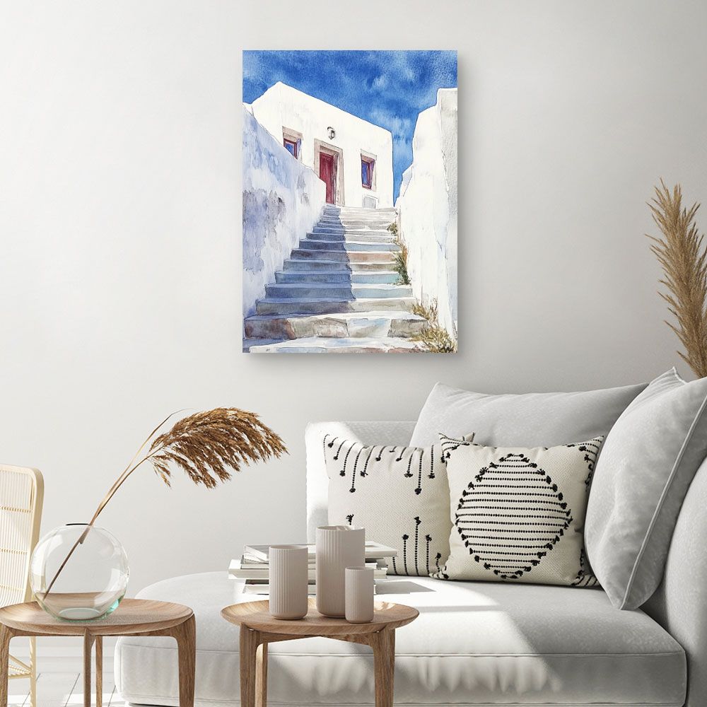 Toile "Escalier ensoleillé"
