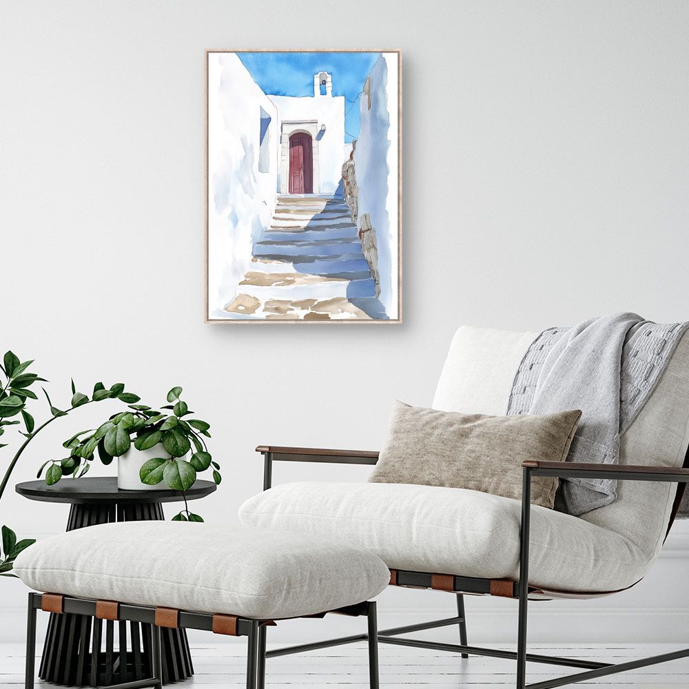 Toile "Escalier ensoleillé"