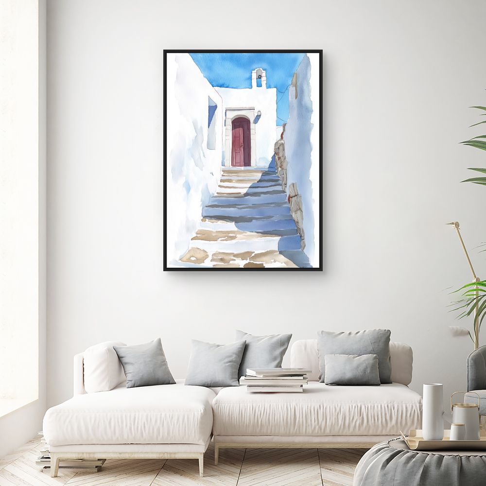 Toile "Escalier ensoleillé"