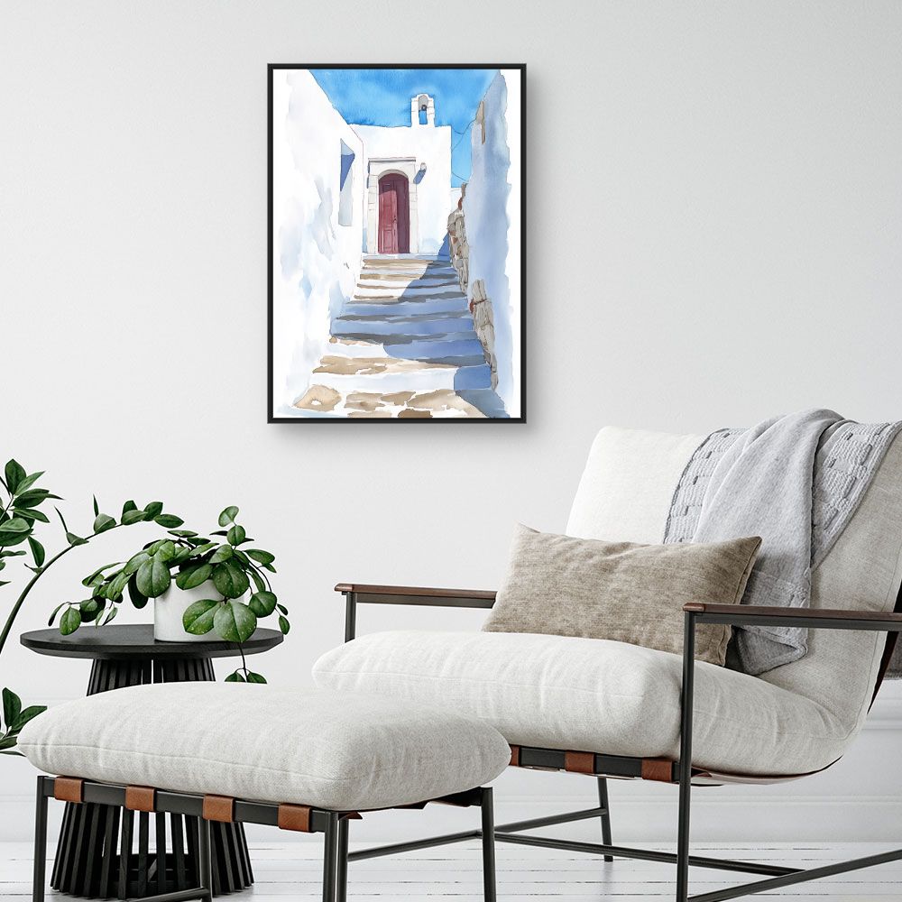 Toile "Escalier ensoleillé"