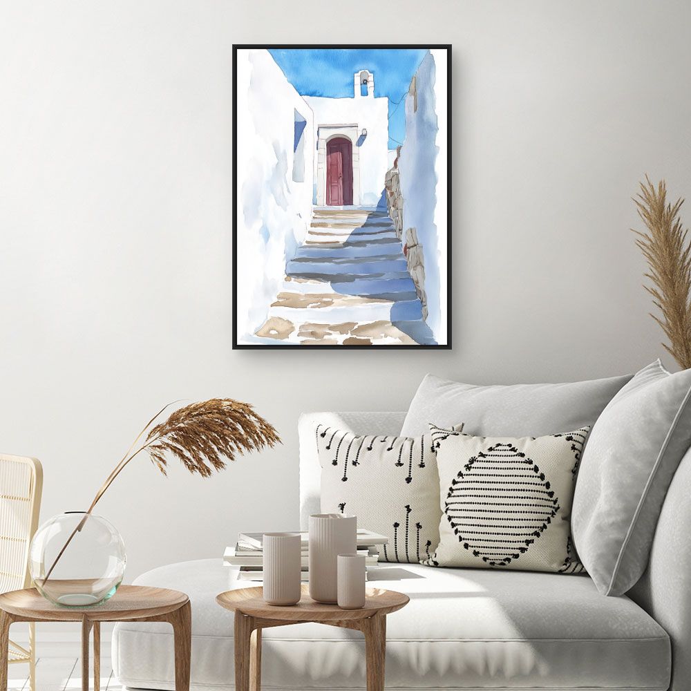 Toile "Escalier ensoleillé"