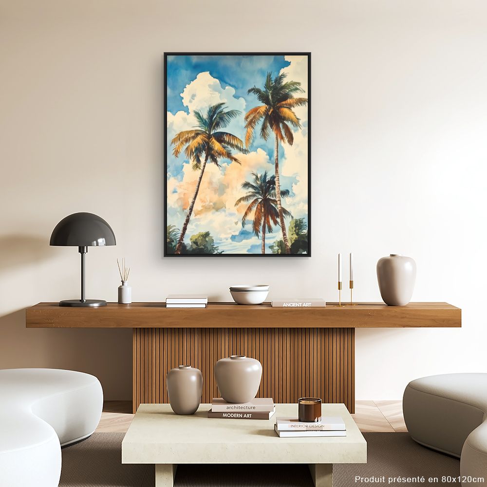 Toile "Palmiers tropicaux"