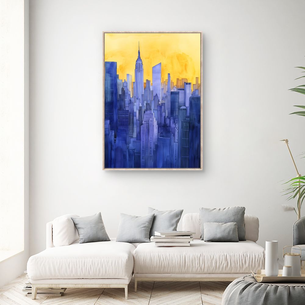 Toile "Horizons urbains captivants"