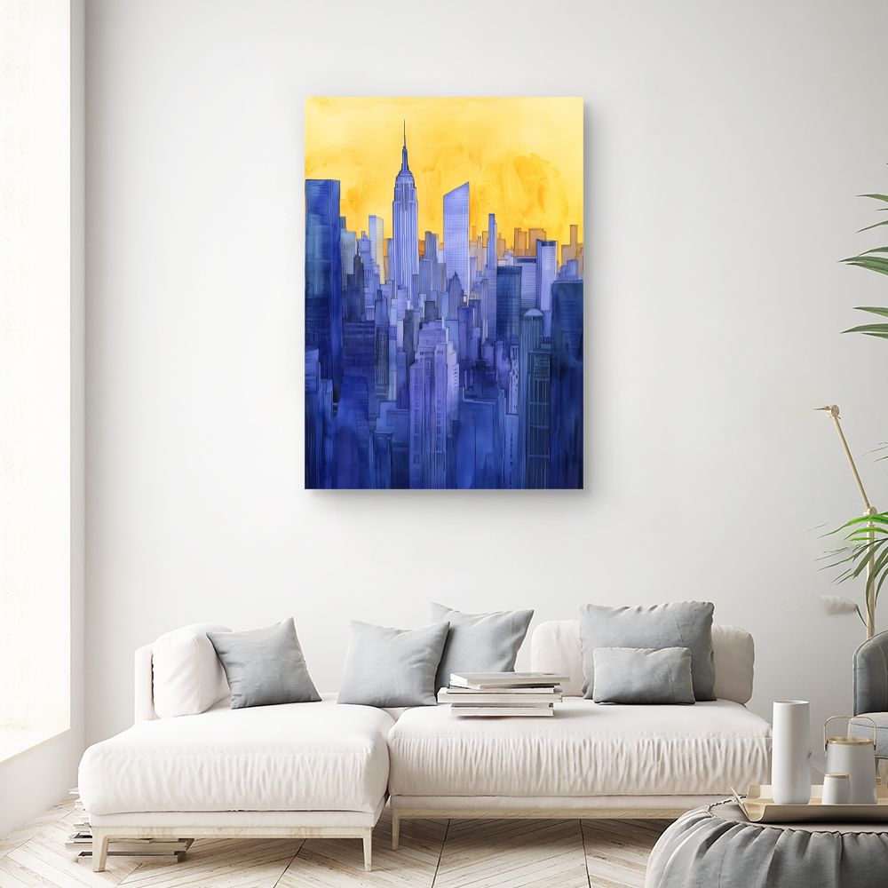 Toile "Horizons urbains captivants"