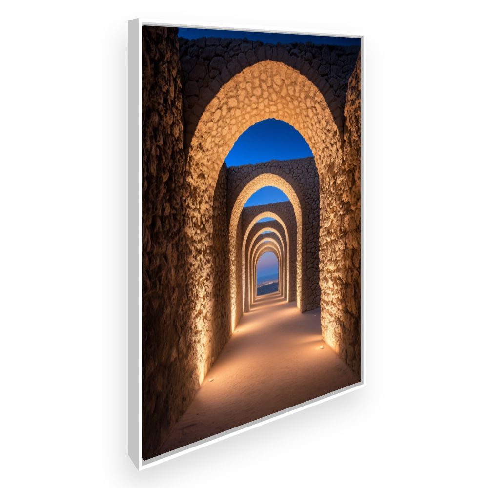 Toile Arches mystiques illuminées – toile cadre blanc (slide 2)