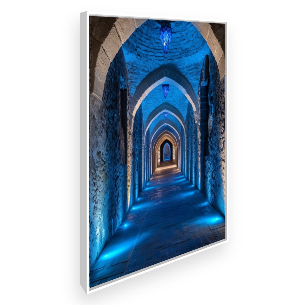Toile Passage illuminé mystique – toile cadre blanc (slide 2)
