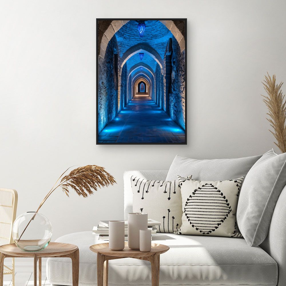 Toile "Passage illuminé mystique"