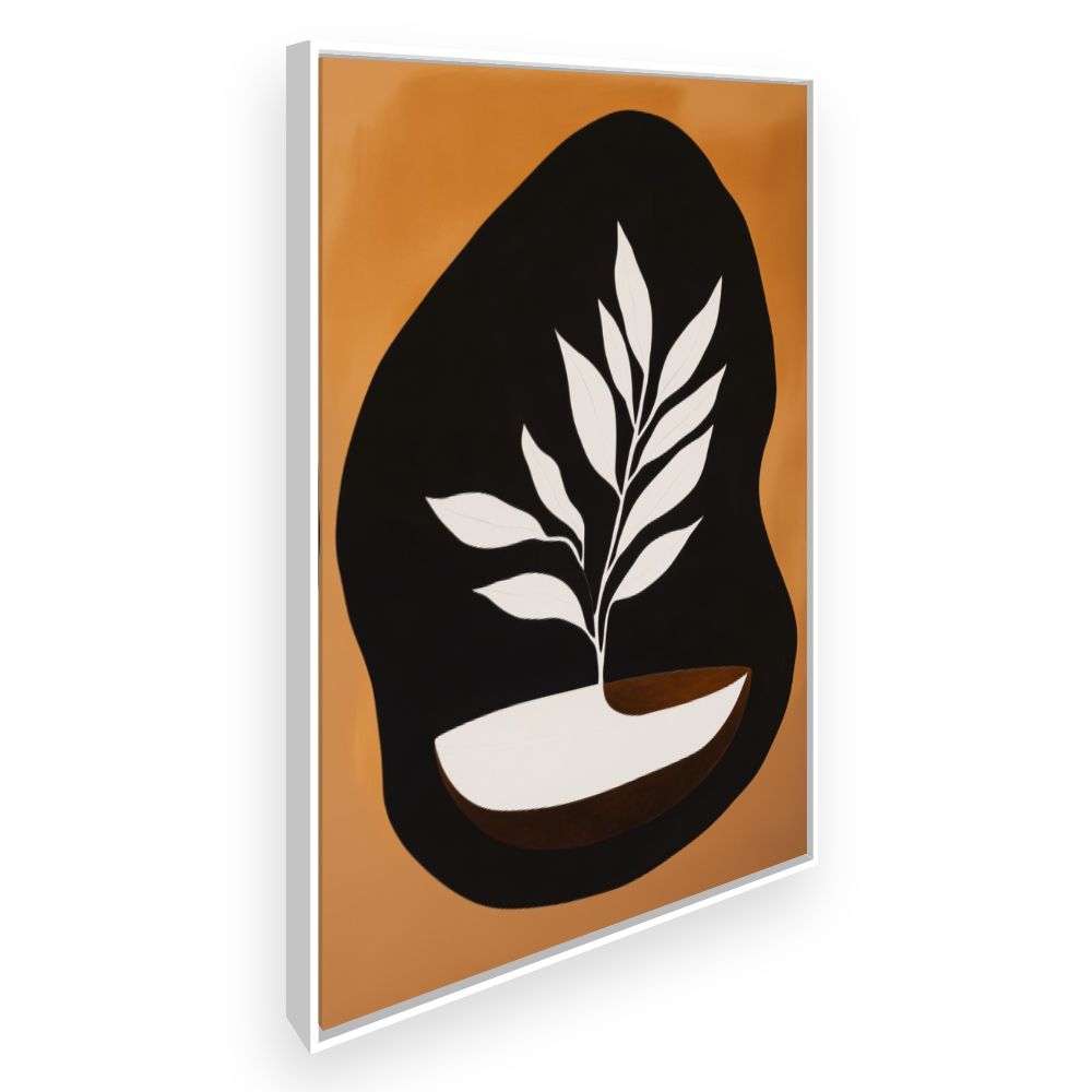 Toile Élégance botanique moderne – toile cadre blanc (slide 2)