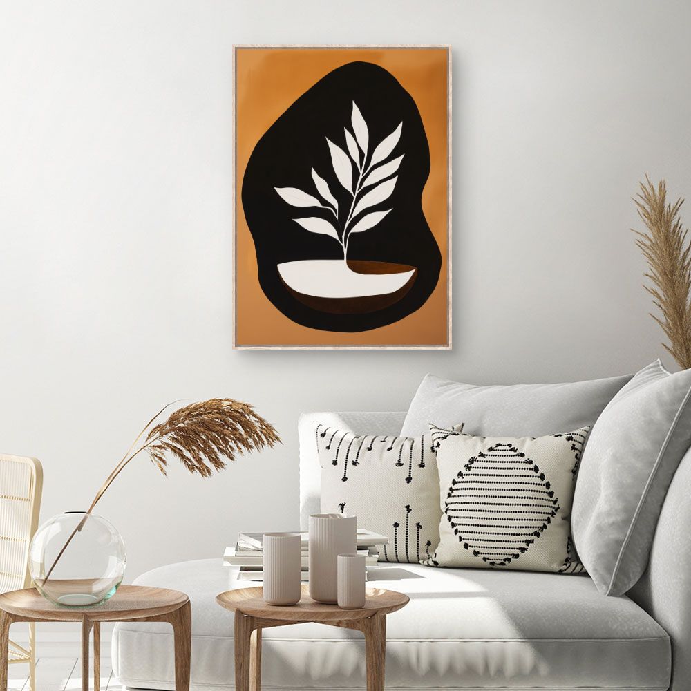 Toile Élégance botanique moderne – toile cadre naturel (slide 1, 60×90)