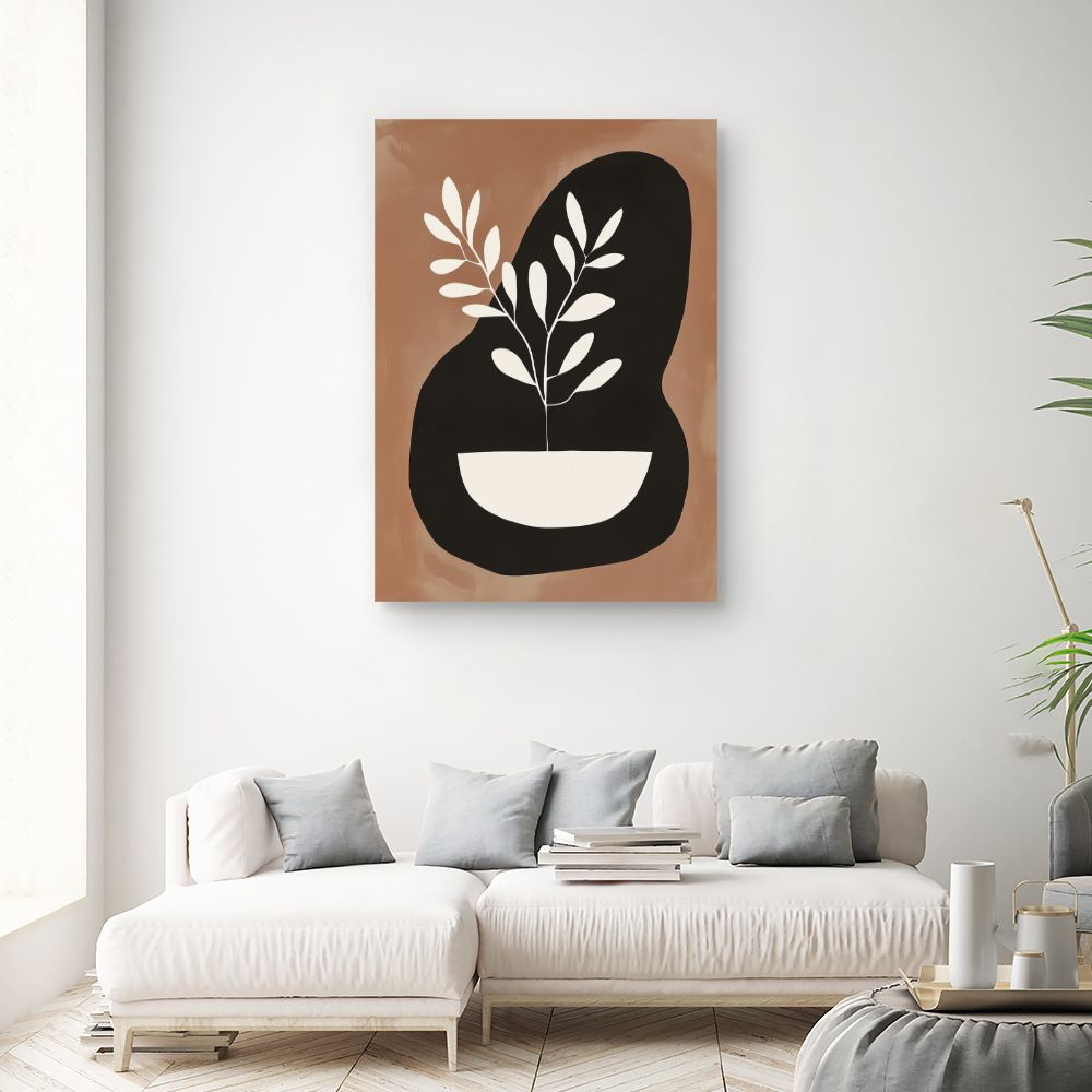 Toile "Plante minimaliste"