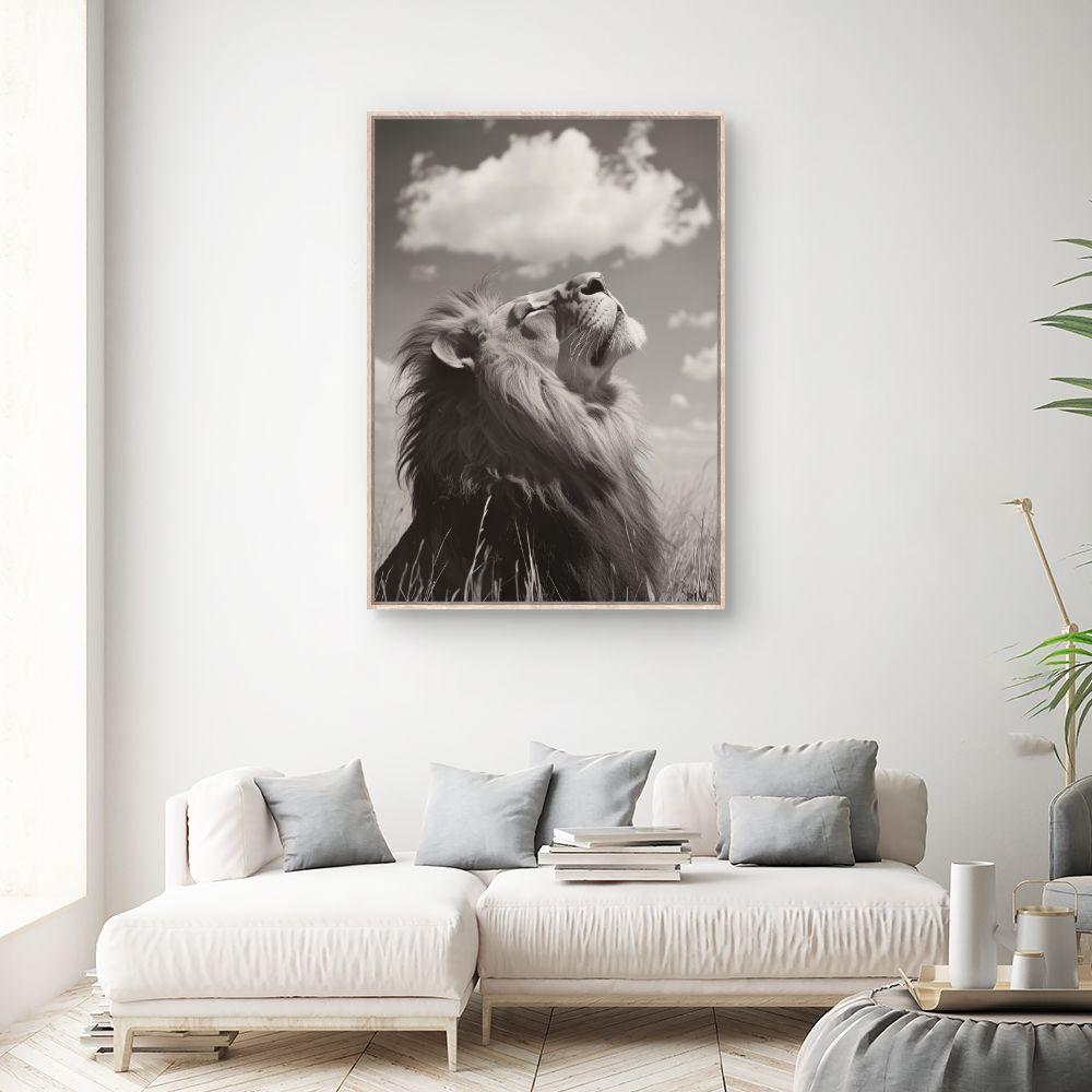 Toile "Lion majestueux"