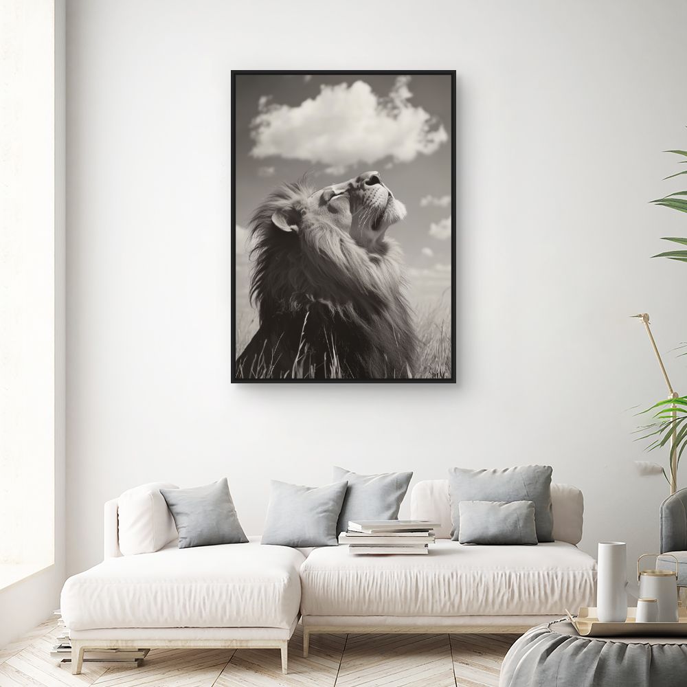 Toile "Lion majestueux"
