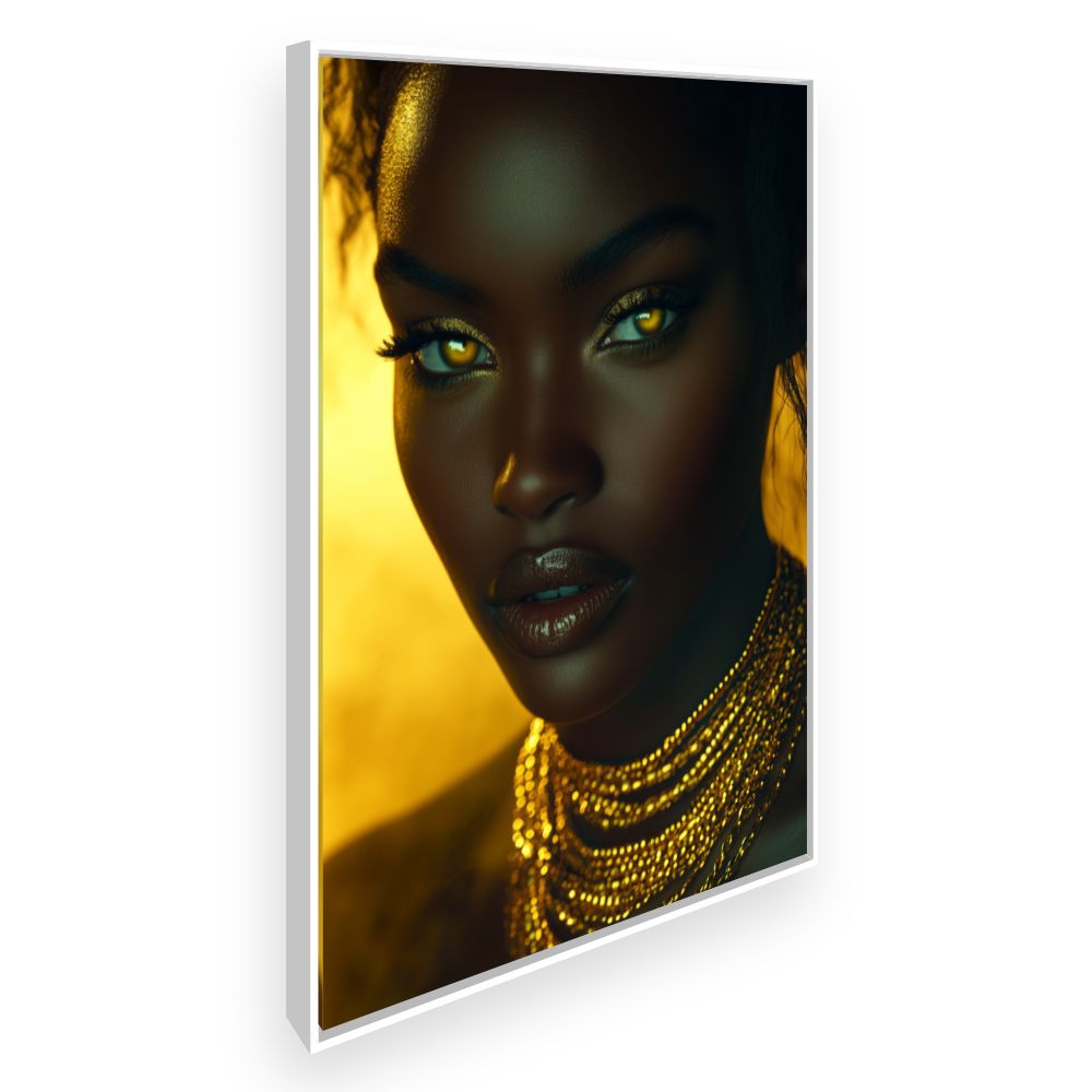 Toile Splendeur dorée – toile cadre blanc (slide 2)