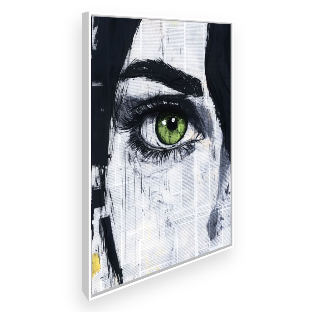 Toile Regard captivant – toile cadre blanc (slide 2)