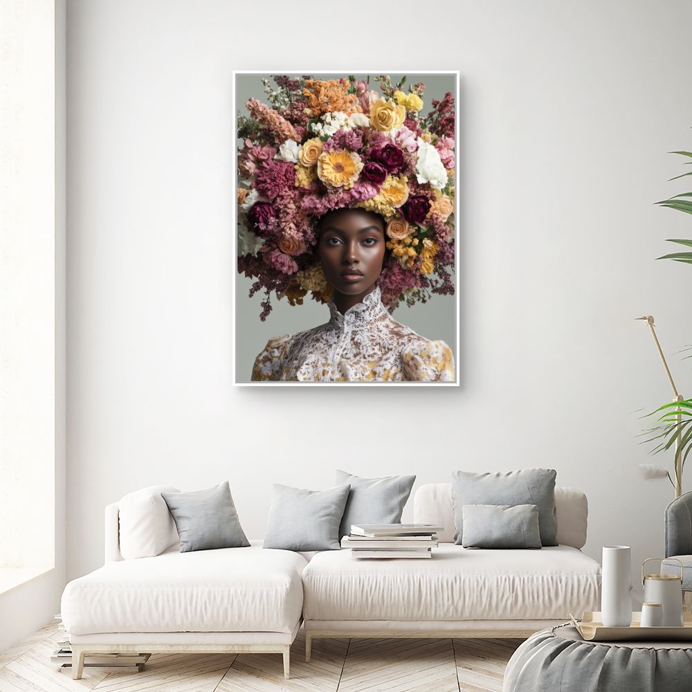 Toile "Éclat floral vibrant"