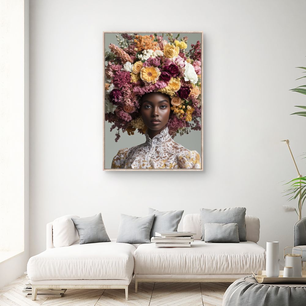 Toile "Éclat floral vibrant"