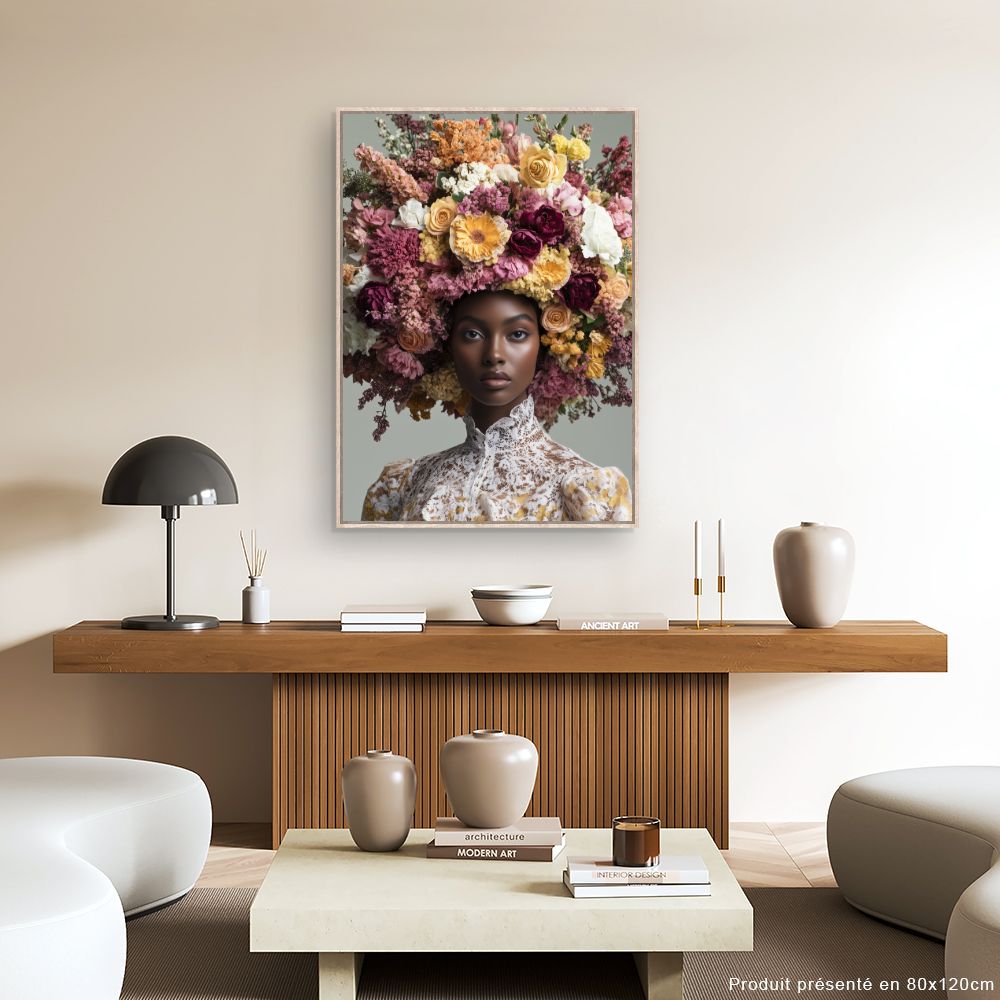 Toile "Éclat floral vibrant"