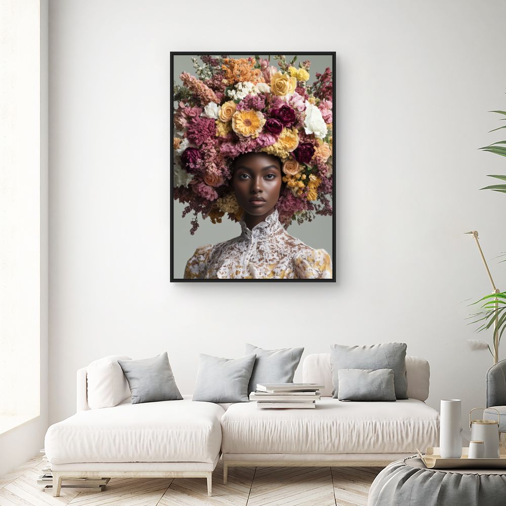 Toile "Éclat floral vibrant"