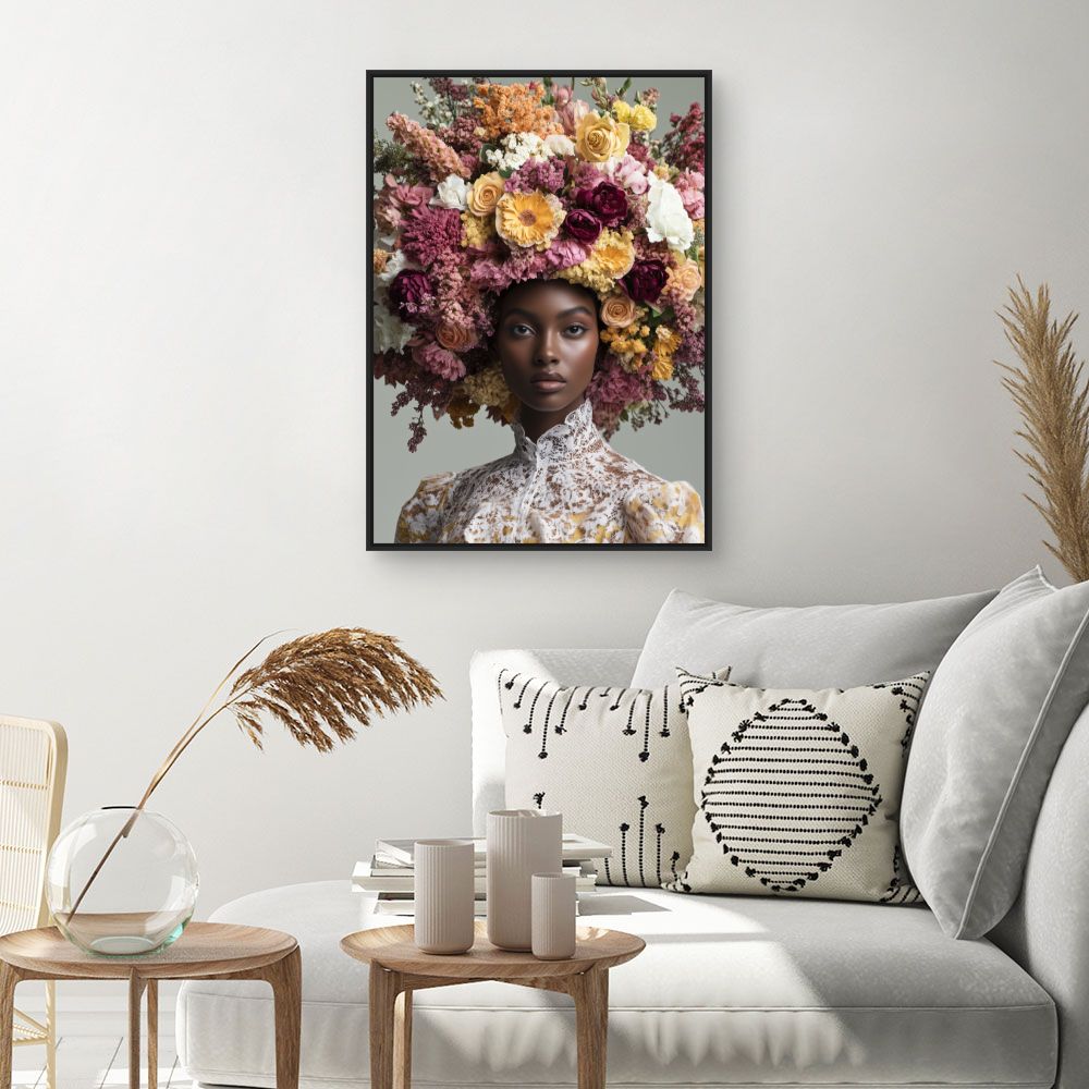 Toile "Éclat floral vibrant"