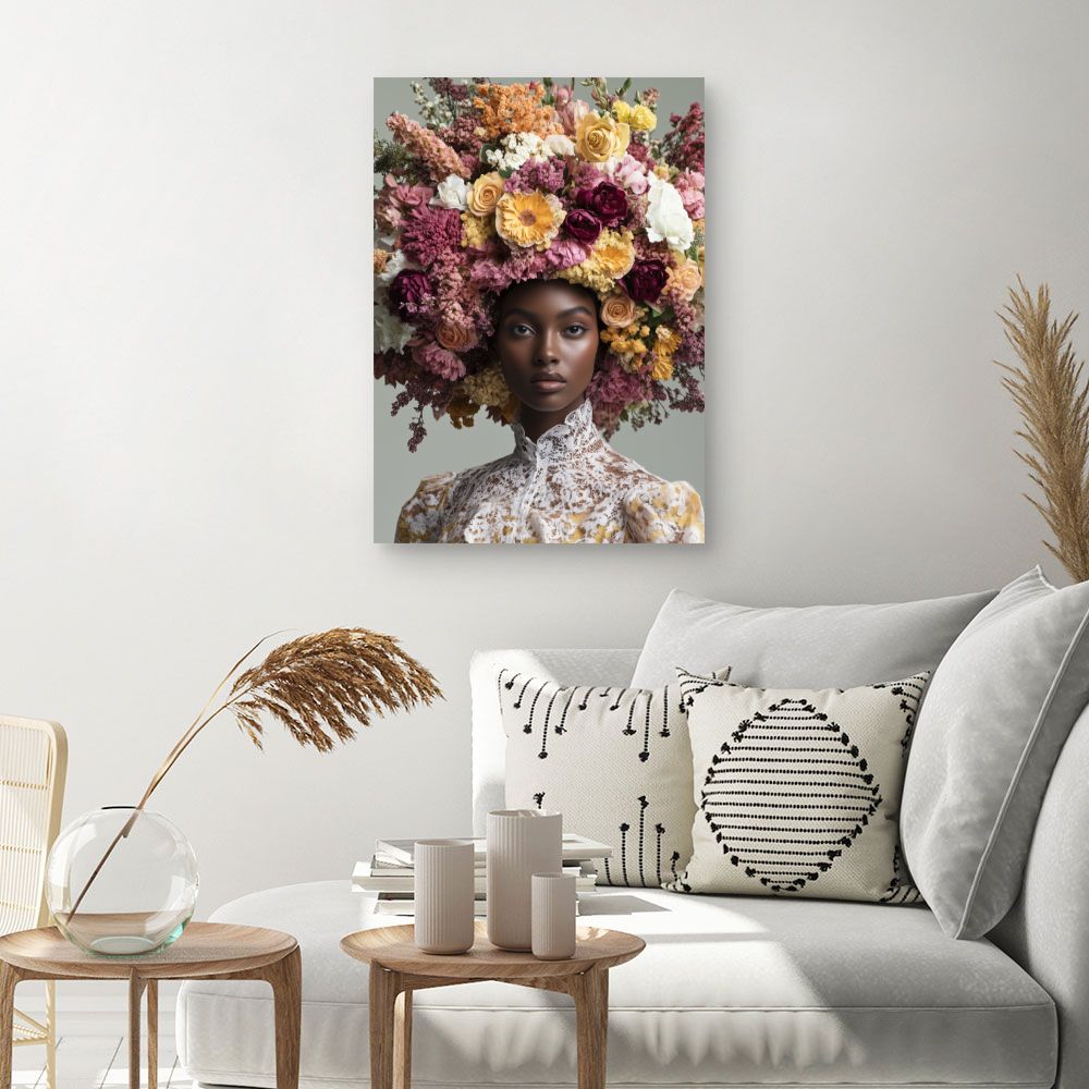 Toile "Éclat floral vibrant"