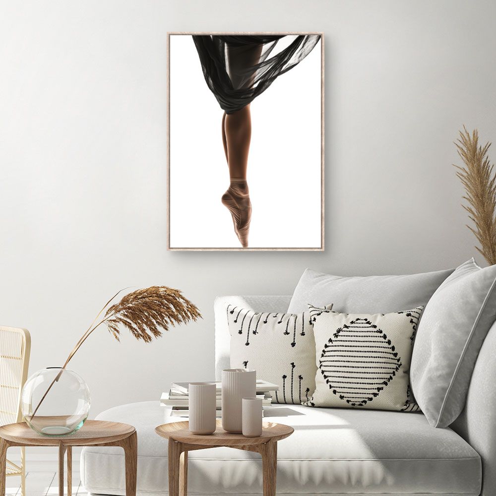 Toile Danse élégante – toile cadre naturel (slide 1, 60×90)