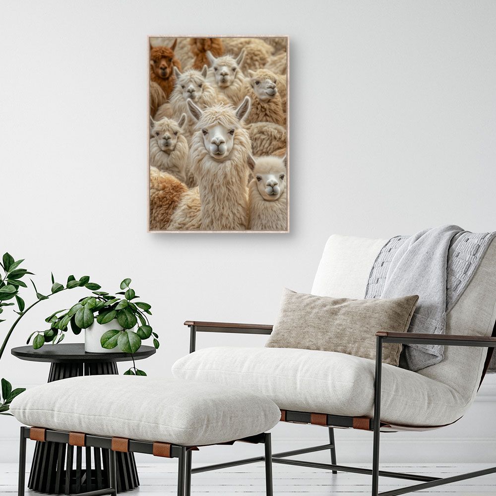Toile "Lamas adorables"