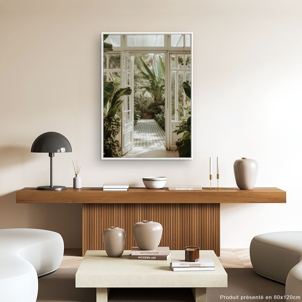 Toile "Jardin exotique luxuriant"